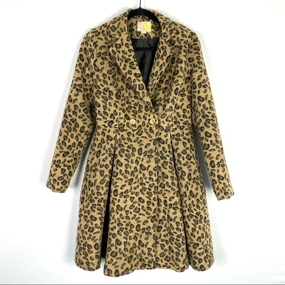 Cashmere & Strawberry Leopard Spot Coat - Large - Picture 1 of 11